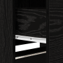 Mueble de TV con LED en roble negro 162.5x34x40 cm Madera elaborada de , Muebles TV - Ref: Foro24-868952, Precio: 116,60 €