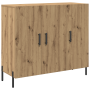 Aparador Artisan Roble 90x34x80 cm Madera maciza de , Aparadores - Ref: Foro24-869080, Precio: 106,71 €, Descuento: %