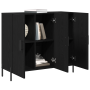 Aparador de roble negro 90x34x80 cm de madera ingenierizada de , Aparadores - Ref: Foro24-869081, Precio: 113,35 €, Descuento: %