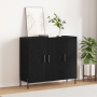 Aparador de roble negro 90x34x80 cm de madera ingenierizada de , Aparadores - Ref: Foro24-869081, Precio: 113,35 €, Descuento: %