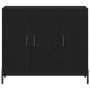Aparador de roble negro 90x34x80 cm de madera ingenierizada de , Aparadores - Ref: Foro24-869081, Precio: 113,35 €, Descuento: %