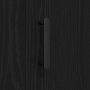 Aparador de roble negro 90x34x80 cm de madera ingenierizada de , Aparadores - Ref: Foro24-869081, Precio: 113,35 €, Descuento: %