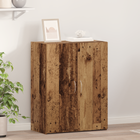 Cabinet de Oficina Madera Antigua 60x32x77.5 cm Madera Ingienería de , Armarios archivadores - Ref: Foro24-869120, Precio: 63...