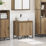 Armario para Lavabo Roble Artesanal 60x35x50 cm Madera Elaborada de , Muebles de baño - Ref: Foro24-869178, Precio: 52,80 €, ...