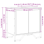 Armario para Lavabo Roble Artesanal 60x35x50 cm Madera Elaborada de , Muebles de baño - Ref: Foro24-869178, Precio: 52,80 €, ...