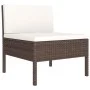 9-piece garden furniture set and brown synthetic rattan cushions by vidaXL, Garden sets - Ref: Foro24-3094423, Price: 785,88 ...