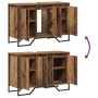 Armario de Lavabo de Baño Madera Vieja 91x35x60 cm Madera