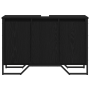 Gabinete de lavabo Roble negro 91x35x60 cm Madera compuesta de , Muebles de baño - Ref: Foro24-869182, Precio: 85,86 €