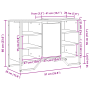 Gabinete de lavabo de baño Madera antigua 91x35x60 cm Madera de ingeniería de , Muebles de baño - Ref: Foro24-869183, Precio:...