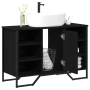 Armario para lavabo Roble negro 91x35x60 cm Madera de calidad