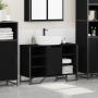Armario para lavabo Roble negro 91x35x60 cm Madera de calidad