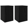 Soportes para plantas 2 pcs Roble Negro 20x20x30 cm Madera de ingeniería | Foro24.es | Tu tienda online para hogar, jardín y más Foro24.es
