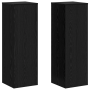 Soporte para Plantas Roble Negro 33x33x100 cm Madera Ingeniería de , Soportes para macetas - Ref: Foro24-869235, Precio: 57,86 €