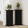 Soporte para Plantas de Roble Negro 33x33x100 cm Madera Tratada de , Soportes para macetas - Ref: Foro24-869238, Precio: 56,2...