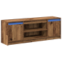 Mueble para TV con LED Madera Envejecida 139.5x34x50 cm Madera Compensada de , Muebles TV - Ref: Foro24-869239, Precio: 100,8...