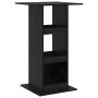 Mesa Bar con Almacenamiento Roble Negro 60x60x102 cm Madera Elaborada de , Mesas de cocina y de comedor - Ref: Foro24-869244,...