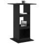 Mesa Bar con Almacenamiento Roble Negro 60x60x102 cm Madera Elaborada de , Mesas de cocina y de comedor - Ref: Foro24-869244,...