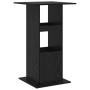 Mesa Bar con Almacenamiento Roble Negro 60x60x102 cm Madera Elaborada de , Mesas de cocina y de comedor - Ref: Foro24-869244,...