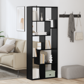 Estante divisorio Roble Negro 67x25x161.5 cm Madera Engineered