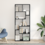 Estante divisorio Roble Negro 67x25x161.5 cm Madera Engineered de , Librerías y estanterías - Ref: Foro24-869252, Precio: 80,...