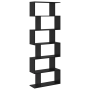 Gabinete para Libros Roble Negro 70x24x193.5 cm Madera