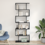 Gabinete para Libros Roble Negro 70x24x193.5 cm Madera