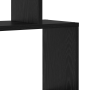 Gabinete para Libros Roble Negro 70x24x193.5 cm Madera