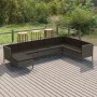 8-teiliges Gartenmöbel-Set und graue synthetische Rattankissen von vidaXL, Gartensets - Ref: Foro24-3094422, Preis: 707,77 €,...