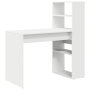 Mesa con Almacenamiento Blanco 113x54x120 cm Madera Elaborada de , Escritorios - Ref: Foro24-869274, Precio: 98,65 €