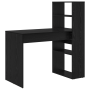 Escritorio con almacenamiento roble negro 113x54x120 cm Madera | Foro24.es | Tu tienda online para hogar, jardín y más Foro24.es