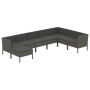 8-teiliges Gartenmöbel-Set und graue synthetische Rattankissen von vidaXL, Gartensets - Ref: Foro24-3094422, Preis: 707,77 €,...