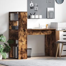 Escritorio con Almacenamiento Roble Ahumado 113x54x120 cm Madera Ingenierizada de , Escritorios - Ref: Foro24-869278, Precio:...