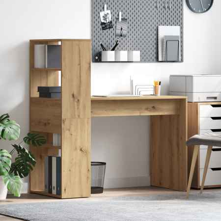 Escritorio con Almacenamiento Roble Artesanal 113x54x120 cm Madera Ingeniada | Foro24.es | Tu tienda online para hogar, jardín y más Foro24.es