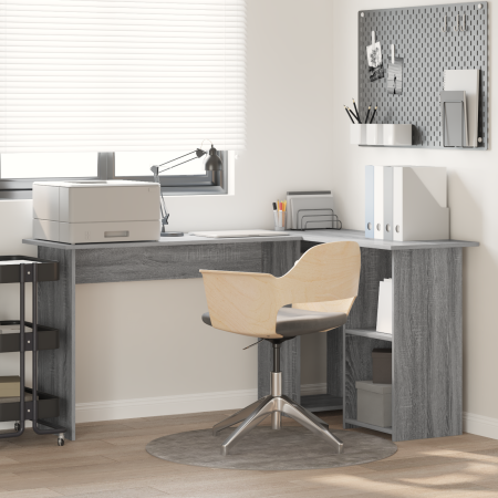 Escritorio Gris para Computadora Gris Sonoma MDF Mediano | Foro24.es | Tu tienda online para hogar, jardín y más Foro24.es
