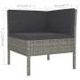 8-piece garden furniture set and gray synthetic rattan cushions by vidaXL, Garden sets - Ref: Foro24-3094422, Price: 616,37 €...