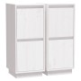 Sideboard 2 pcs solid white pine wood 31.5x34x75 cm by vidaXL, Sideboards - Ref: Foro24-813383, Price: 67,55 €, Discount: %