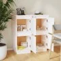 Sideboard 2 Stück aus massivem weißem Kiefernholz 31,5x34x75 cm von vidaXL, Sideboards - Ref: Foro24-813383, Preis: 66,96 €, ...