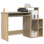 Escritorio con almacenamiento Roble de Sonoma 120.5x44x88.5 cm Madera elaborada de , Escritorios - Ref: Foro24-869476, Precio...