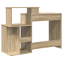 Escritorio con almacenamiento Roble de Sonoma 120.5x44x88.5 cm Madera elaborada de , Escritorios - Ref: Foro24-869476, Precio...
