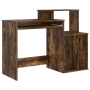 Escritorio con Almacenamiento Roble Ahumado 120.5x44x88.5 cm Madera | Foro24.es | Tu tienda online para hogar, jardín y más Foro24.es