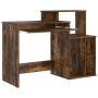 Escritorio con Almacenamiento Roble Ahumado 120.5x44x88.5 cm Madera | Foro24.es | Tu tienda online para hogar, jardín y más Foro24.es