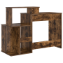 Escritorio con Almacenamiento Roble Ahumado 120.5x44x88.5 cm Madera | Foro24.es | Tu tienda online para hogar, jardín y más Foro24.es