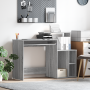 Escritorio con Almacenamiento Gris Sonoma 120.5x44x88.5 cm Madera Elaborada | Foro24.es | Tu tienda online para hogar, jardín y más Foro24.es