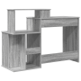 Escritorio con Almacenamiento Gris Sonoma 120.5x44x88.5 cm Madera Elaborada | Foro24.es | Tu tienda online para hogar, jardín y más Foro24.es