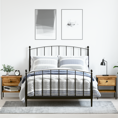 Mesas de Noche 2 pcs Madera Vieja 40x42x45 cm Madera Ingienerizada de , Mesitas de noche - Ref: Foro24-871223, Precio: 91,32 €