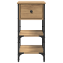 Armario de Noche de Rojo Artesanal 34x36x70 cm de Madera Engineered de , Mesitas de noche - Ref: Foro24-871238, Precio: 50,02...