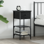 Cabinete de Noche Roble Negro 34x36x70 cm Madera Elaborada de , Mesitas de noche - Ref: Foro24-871240, Precio: 52,95 €, Descu...