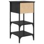 Cabinete de Noche Roble Negro 34x36x70 cm Madera Elaborada de , Mesitas de noche - Ref: Foro24-871240, Precio: 52,95 €, Descu...