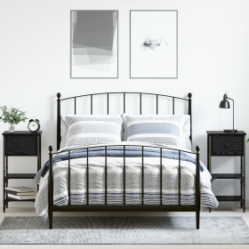 Mesas de Noche 2 pcs Roble Negro 34x36x70 cm Madera Maciza de , Mesitas de noche - Ref: Foro24-871241, Precio: 96,70 €, Descu...