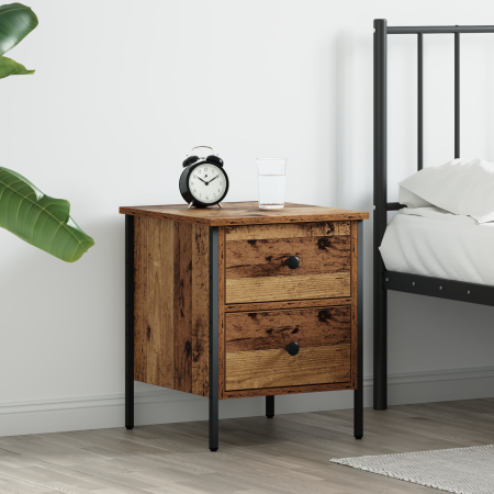 Cabine de Noche Madera Antigua 40x42x50 cm Madera Agregada de , Mesitas de noche - Ref: Foro24-871246, Precio: 55,54 €, Descu...